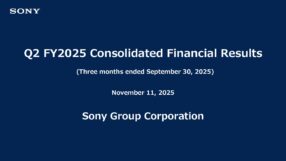 Sony Corporation FY2025 Q2 Corporate Report