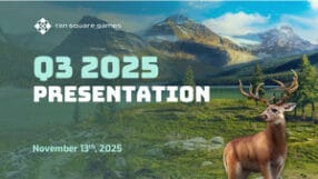 Ten Square Games FY2025 Q3 Earnings Release