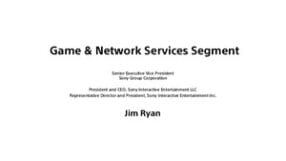 Sony Game & Network Services Segment