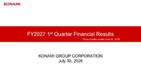 KONAMI FY2027 Q1 Earnings Release